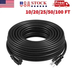 10/25/50/100 Ft Heavy Duty Extension Power Cord Electrical Cable Indoor Outdoor. Fixed Price $9.89.