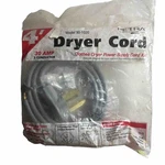 Dryer Power Cord Certified Appliance Accessories Conductor 30-AMP 4' Petra. Fixed Price $9.02.