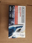Black+decker Easy Steam Compact Iron, IR06V, Dual Position Cord, Trueglide. Fixed Price $19.99.
