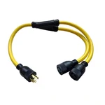 3 Ft. 125/250-VOLT Amp Generator 4-PRONG Splitter Cord Nema L14-20P. Fixed Price $47.19.