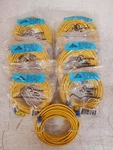 Quantity Of Allen Tel Cat Patch Cables 25FT AT1525EV-YL (7 Qty). Fixed Price $69.44.