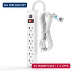 Tiffcofio Surge Protector Power Strip, 4 Feet Extension Cord, 600 Joules. Fixed Price $14.19.