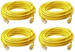 74100ME 100' 12/3 Sjtw-a Yellow Lighted Indoor Outdoor Extension Cords Pk. Fixed Price $519.97.