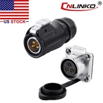 Cnlinko 3 Pin Power Connector Plug & Female Socket Outdoor Waterproof IP67. Fixed Price $21.02.