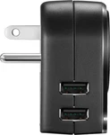 Insignia Grounded Travel Adapter Plug 15W With Usb Port Black NS-MNSA2U. Fixed Price $15.00.