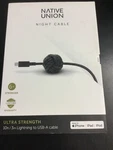 Native Union Night 10' Ft Braided Weighted Iphone To Usb-a Cable Ipad 484. Fixed Price $35.00.