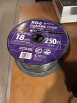 250-FT Roll, 18AWG, RG6 Black Coaxial Cable Southwire New. Fixed Price $25.00.