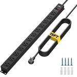 Crst 12 Outlet Heavy Duty Power Strip Surge PROTECTOR,14AWG Extra-long 15FT Cord. Fixed Price $42.99.