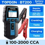 Topdon BT200 12V Car Battery Load Tester Cranking Charging System Analyzer. Fixed Price $69.00.