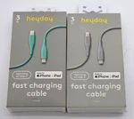 Heyday Lightning Usb-c Cable 3FT Fast Charging Teal & Grey Iphone Ipad Set Of 2. Fixed Price $15.00.