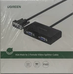 Ugreen Vga To 2 Female Splitter Cable 3FT Black Round Video Adapter. Fixed Price $17.50.