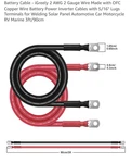 Battery Cable Igreely 2 Awg Gauge Wire Made With Ofc Copper 3FT/90CM. Fixed Price $19.99.