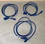 (lot Of 3) Yung Li YP-33 YC-12 250V Blue E152635 Power Cords 8FT Ea. Fixed Price $26.99.
