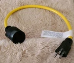 12AWG 125V 15A 5-15P (m) To 30A L5-30R Twistlock (f) Cord Rv Camper Shore Power. Fixed Price $15.00.
