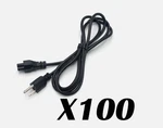Lot X100 New C2G 6FT Cable Cloverleaf 3-PRONG Ac Laptop Power Cord "mickey". Fixed Price $67.99.
