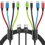 4 1 Multi Charging Cable 2PACK 5FT Nylon Braided. Fixed Price $22.47.