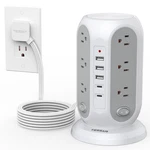 Tower Power Strip With Individual Switches, Tessan Surge Protector 12 Ou.... Fixed Price $46.10.