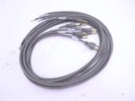 Pack 6' Volex Power Cords Stripped End 3 Conductor 18AWG Grey Pvc 5-15P Plug. Fixed Price $39.99.