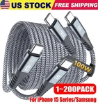 60W Usb-c To Cable Fast Charger Lot Pd Nylon Cord For Iphone 17 16 Samsung. Fixed Price $355.99.