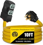 Amp To 110V Rv Distribution Adapter, Nema 14-50P X 5-20R/15R G. Fixed Price $113.46.