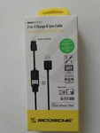 Scosche Smartstrike 3FT 2-IN-1 Charge-and-sync Cable Black. Fixed Price $20.00.