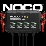 Noco GENIUS2X4 4-BANK 8A (2A/BANK) 6V/12V Smart Battery Charger And Maintainer. Fixed Price $199.95.
