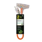 Gogreen Power GG-15302 12/3 2' 3-OUTLET Heavy Duty Extension Cord Lighted End.... Fixed Price $26.39.