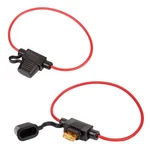 2 Pack Mini Blade Fuse Holder 18 Gauge Waterproof Pigtail Inline .... Fixed Price $14.37.