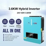 4000VA 3600W Hybrid Solar Inverter Pure Sine Wave 120A Mppt 24VDC120VAC. Fixed Price $106.73.