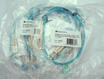 Lot (4) Monoprice OM3 Fiber Optic Cable Lc/lc 50/125TYPE 10GB Aqua 1M P/n 6385. Fixed Price $45.99.