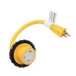 Parkworld 691968 Shore Power Adapter Cord Household 15A Male 1.5FT, Yellow. Fixed Price $46.99.