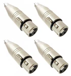 (4 Pack) Brand New Procraft PC-TE009 Female Xlr 3 Pin To Rca Adapter Plug. Fixed Price $9.53.
