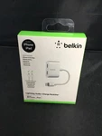 Genuine Belkin Audio + Charge Rockstar Adapter- White Brand New. Fixed Price $25.00.