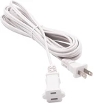 Two Prong Extension Cord White Indoor 2 1-PACK-15FT,. Fixed Price $18.98.