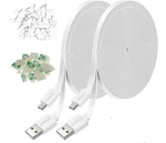 Jjmasee 2PACK Power Extension Cable For Wyze Cam Ft, White. Fixed Price $17.58.