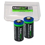 Pack Edisonbright 16340 RCR123A Rechargeable Li-ion Batteries EBR65 W/box. Fixed Price $12.95.