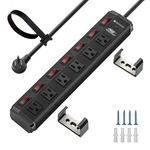 Crst 15A Power Strip Wide Spaced 6-OUTLET 6FT, 1200J Heavy Duty Surge Protector. Fixed Price $29.99.