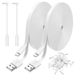 2 Pack Power Extension Cable Compatible With Wyze Cam 10FT, White. Fixed Price $22.37.