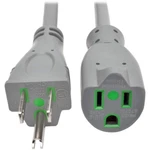 6FT Tripp Lite Nema 5-15P Hg To 5-15R Power Cable Grey. Fixed Price $26.34.
