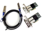 Network Kit 2X Mellanox CONNECTX-3 Pro CX314A Pcie X8 40GB 3M Qsfp+ Dac. Fixed Price $197.13.
