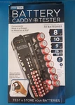 Geek Tek Battery Storage Caddy & Tester (aa, Aaa, C, D, 9V), Holds 72 Batteries. Fixed Price $24.00.