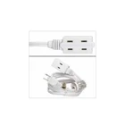 Fuji Labs 3-OUTLET Power Extension Cord White 16AWG/2. Fixed Price $12.99.