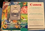 Canon Powershot Digital Elph S110 Camera Silver Charger Box Cables. Fixed Price $45.00.