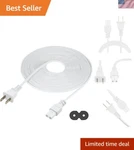 25-FOOT Long 2-PRONG Ac Power Cable For Easy Connectivity With Electronics. Fixed Price $45.00.