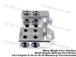 Pair Of Sky High Car Audio (4) 1/0 Or 2/0 Gauge Battery Terminals Bolt Use Only. Fixed Price $34.99.