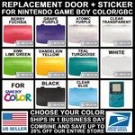 Gbc Game Boy Color Battery Cover Door Kiwi Atomic Purple Grape Teal + Sticker. Fixed Price $5.99.