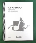 Casio CTK-800 Instruction Manual: 69 Pages Coil Bound & Protective Covers!. Fixed Price $18.95.