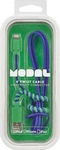 New Modal 4' Twist Usb Charge-and-sync Cable Blue/green For Iphone 7+/6+/6S/5C/5. Fixed Price $7.55.