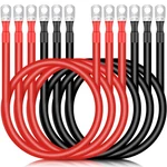 Hoteam 6PCS Battery Inverter Cables Awg 2FT Red Black Copper Terminals Auto. Fixed Price $92.62.