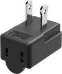 Right Adapter, Plugrand 2-PRONG 90 Degree Downward Angled Ac Pola. Fixed Price $15.28.
